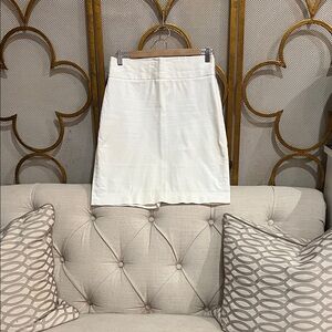 Banana Republic Cream Midi Skirt